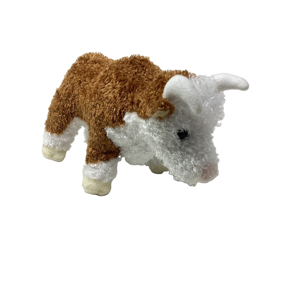 Douglas Tumbleweed Plush Stuffed Animal Hereford Bull Cute Brown Cuddle Cow 10"